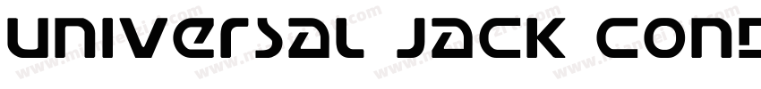 Universal Jack Condensed Ital Conde字体转换